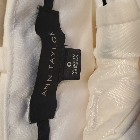 Ann Taylor Cloud White Dress Pants SZ 8 - Picture 3 of 8